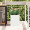 Cache-pot de jardin Blanc 32 x 32 x 40 cm Acier laminé à froid 537005537005