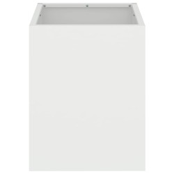 Cache-pot de jardin Blanc 32 x 32 x 40 cm Acier laminé à froid 537005537005
