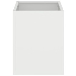 Cache-pot de jardin Blanc 32 x 32 x 40 cm Acier laminé à froid 537005537005