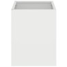Cache-pot de jardin Blanc 32 x 32 x 40 cm Acier laminé à froid 537005537005