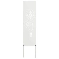 Écran de confidentialité de jardin Fretwork Blanc 32 x 140 cm 537007537007