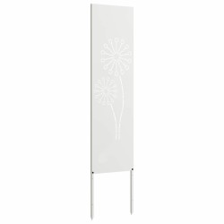 Écran de confidentialité de jardin Fretwork Blanc 32 x 140 cm 537007537007