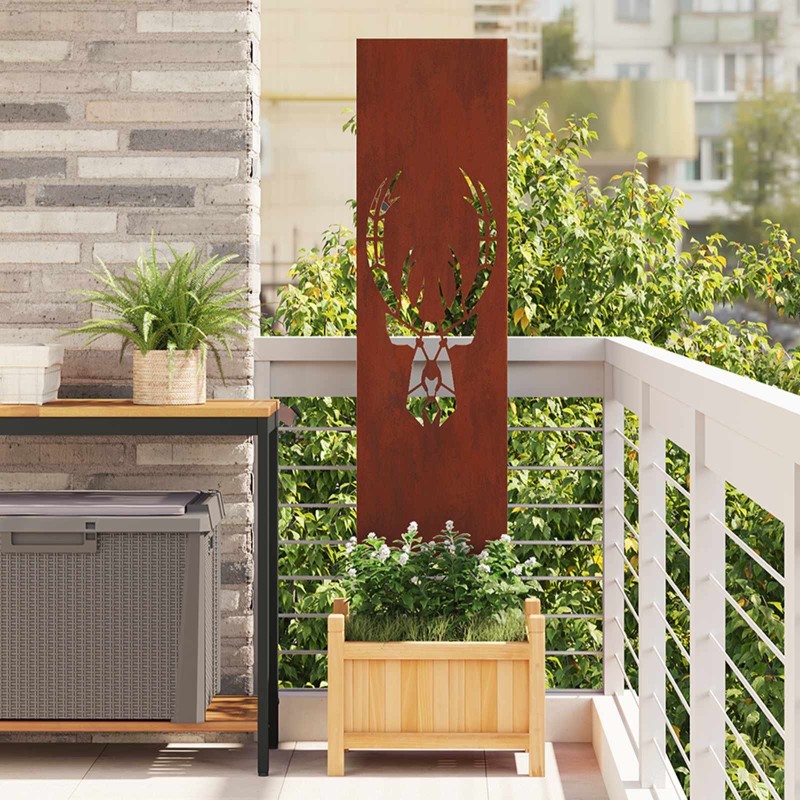 Écran de confidentialité de jardin Rouillé 32 x 140 cm 537008537008