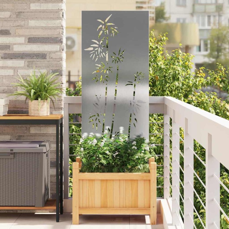 Écran de confidentialité de jardin Floral Argenté 50 x 140 cm 537010537010