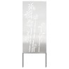 Écran de confidentialité de jardin Floral Argenté 50 x 140 cm 537010537010