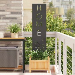 Écran de confidentialité de jardin Fretwork Noir 32 x 140 cm 537011537011