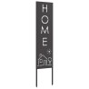 Écran de confidentialité de jardin Fretwork Noir 32 x 140 cm 537011537011