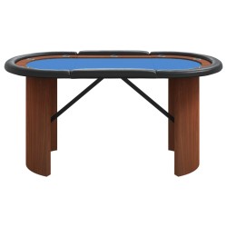 Table de poker 10 joueurs Bleu 160x80x75 cm 537014537014