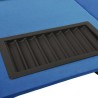 Table de poker 8 joueurs avec plateau à jetons Bleu 160x80x75cm 537015537015