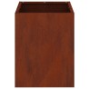 Cache-pot de jardin Acier patiné 32 x 32 x 40 cm Acier patiné 537016537016