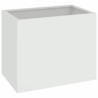 Cache-pot de jardin Blanc 50 x 32 x 40 cm Acier laminé à froid 537017537017