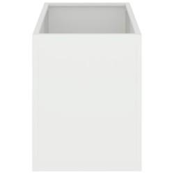 Cache-pot de jardin Blanc 50 x 32 x 40 cm Acier laminé à froid 537017537017