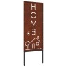 Écran de confidentialité de jardin Fretwork Rouillé 50 x 140 cm 537019537019