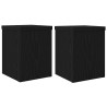 Support de Plante 2 pcs Chêne noir 15 x 15 x 20 cm 537022537022