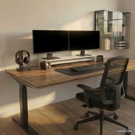 Support de moniteur Blanc 100 x 24 x 13 cm Bois d'ingénierie 537024537024