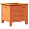 Cache-pot de jardin Brun cire 40 x 40 x 39 cm Pin massif 537025537025