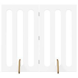 Clôture pliable pour animaux 2 pcs Blanc 100,5 x 38 x 90 cm 537030537030