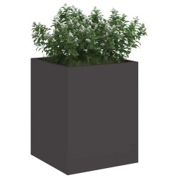 Cache-pot de jardin Noir 32 x 32 x 40 cm Acier laminé à froid 537031537031