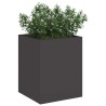 Cache-pot de jardin Noir 32 x 32 x 40 cm Acier laminé à froid 537031537031
