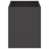 Cache-pot de jardin Noir 32 x 32 x 40 cm Acier laminé à froid 537031537031