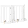 Clôture pliable pour animaux 4 pcs Blanc 201 x 38 x 90 cm 537037537037