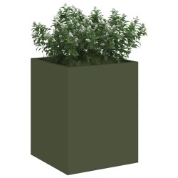 Cache-pot de jardin Vert olive 32 x 32 x 40 cm 537038537038