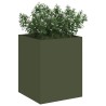 Cache-pot de jardin Vert olive 32 x 32 x 40 cm 537038537038