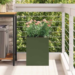 Cache-pot de jardin Vert olive 32 x 32 x 40 cm 537038537038