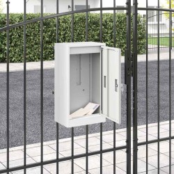 boîte aux lettres avec stockage Blanc 30 x 20 x 55 cm Acier 537044537044