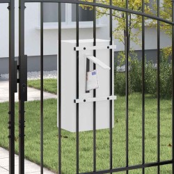 boîte aux lettres avec stockage Blanc 30 x 20 x 55 cm Acier 537044537044