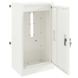 boîte aux lettres avec stockage Blanc 30 x 20 x 55 cm Acier 537044537044