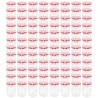 Pots à confiture Couvercle blanc et rouge 96 pcs Verre 230 ml 537046537046