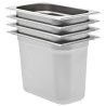 Récipients Gastronorm 4 pcs GN 1/4 200 mm Acier inoxydable  537048537048