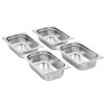 Récipients Gastronorm 8 pcs GN 1/4 65 mm Acier inoxydable 537051537051