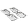 Récipients Gastronorm 12 pcs GN 1/4 40 mm Acier inoxydable 537052537052