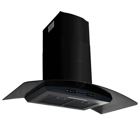 Hotte murale Acier inoxydable 756 m³/h 90 cm Noir 537060537060