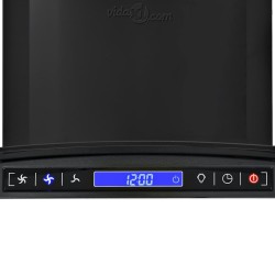 Hotte murale Acier inoxydable 756 m³/h 90 cm Noir 537060537060