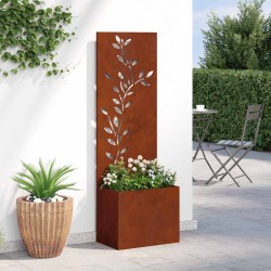 Écran de confidentialité de jardin Floral Rouillé 50 x 140 cm 537061537061