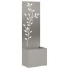 Écran de confidentialité de jardin Floral Rouillé 50 x 140 cm 537061537061
