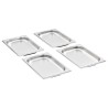Récipients Gastronorm 12 pcs GN 1/4 20 mm Acier inoxydable 537065537065