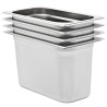 Récipients Gastronorm 4 pcs GN 1/3 200 mm Acier inoxydable 537066537066