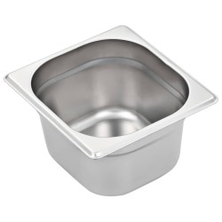Récipients Gastronorm 12 pcs GN 1/6 100 mm Acier inoxydable  537070537070