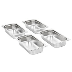 Récipients Gastronorm 8 pcs GN 1/3 65 mm Acier inoxydable 537071537071