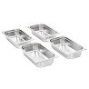 Récipients Gastronorm 8 pcs GN 1/3 65 mm Acier inoxydable 537071537071