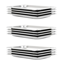 Récipients Gastronorm 12 pcs GN 1/3 20 mm Acier inoxydable 537072537072