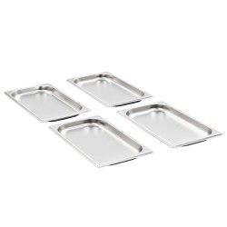 Récipients Gastronorm 12 pcs GN 1/3 20 mm Acier inoxydable 537072537072
