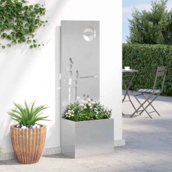 Écran de confidentialité de jardin Fretwork Argent 50 x 150 cm 537073537073