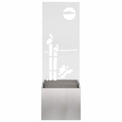 Écran de confidentialité de jardin Fretwork Argent 50 x 150 cm 537073537073