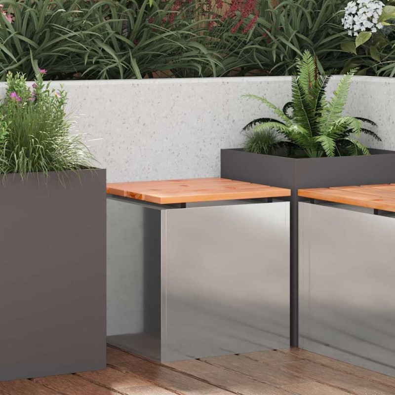 Banc de jardin Argent 40 x 40 x 43 cm Acier galvanisé 537076537076