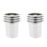 Récipients Gastronorm 8 pcs GN 1/6 200 mm Acier inoxydable 537077537077